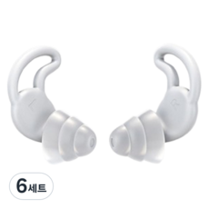 조인메이드 수면귀마개 소음 방지 코골이 귀마개 그레이, 6세트