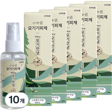 신기한방 모기기피제 모기안녕, 60ml, 10개