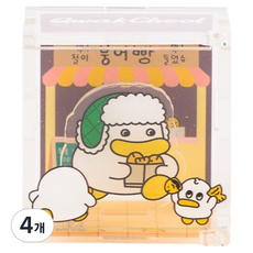 콜리 곽철이 굿즈 아크릴 피규어 붕어빵 50 x 40 x 45 mm, 4개
