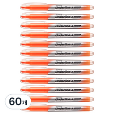 munhwA Underline S 螢光筆, 橘色, 60個