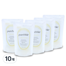 퓨어블 포밍 핸드워시 리필 옐로우, 시트러스향, 10개, 300ml