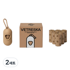 베트레스카 강아지 풉백 + 디스펜서 세트, 커피, 7개입, 2세트