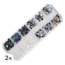 ItTem SHOP 美妝綜合商城 美甲貼飾 方晶鋯石 水鑽 DIY美甲, 59.普拉茲默, 2個