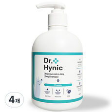 닥터하이닉 프리미엄 올인원 애견 샴푸 프리지아, 500ml, 1개입, 4개