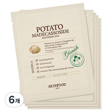 SKINFOOD 馬鈴薯羥基積雪草苷舒緩爽膚棉 50g, 5片, 6盒