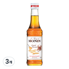 MONIN 莫寧 焦糖糖漿, 250ml, 3個