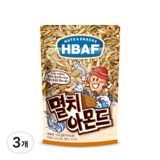 HBAF 바프 멸치 아몬드, 100g, 3개