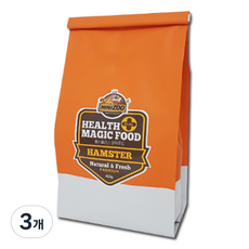 미니주 헬스 플러스 매직 푸드 고급 햄스터 사료, 400g, 3개