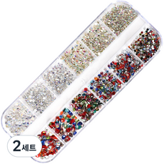 MEIBROWN 美甲鑽 蛋白石 混合 混合套組 M03121, 混合顏色, 2套