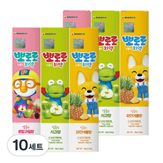 뽀로로 저불소 치약 3종 세트, 50g, 10세트