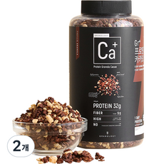 GRANOLOGY 蛋白質可可格蘭諾拉麥片, 2罐, 400g