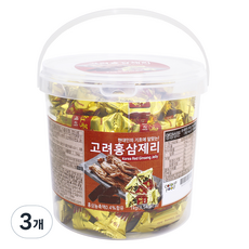 Color Food 韓國紅參果凍手柄容器, 1kg, 3桶