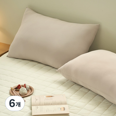 베네베딩 사계절 모찌 베개솜, 베이지, 6개