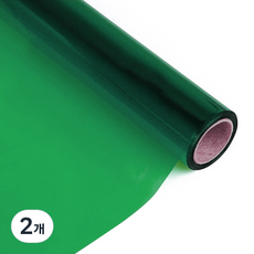 透明彩色PVC膜 綠色 0.3mm, 950 x 1000 mm, 2個
