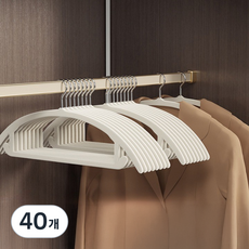 프렌지 가벼운 벨벳 논슬립 옷걸이 44cm, 화이트, 40개