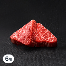 본앤브레드 1++(9) 한우 안심 구이용 (냉장), 100g, 6개