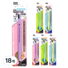 misoro 2000簡約無限自動鉛筆 HB 2216, 隨機出貨, 18個