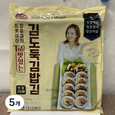김앤김 트롯여신 장윤정의 the 맛있는 김도둑 김밥김, 5개, 200g