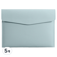 東亞PMS A5文件皮革收納包, 5個, 天藍色