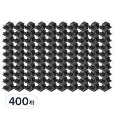 Market Plan 多用途電線整理夾, 黑色, 400個