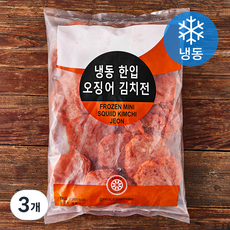 한입 오징어 김치전 (냉동), 1kg, 3개