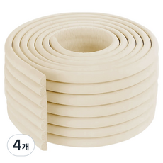 Beiru 寬版加厚壓紋防撞護角, 4個, 淺米色