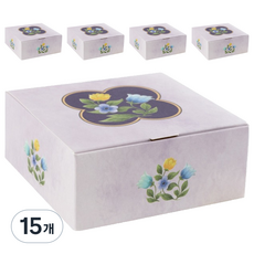뮤니드 그레이스 고운 물이 들다 사각 플랫박스 중, 화정원, 15개
