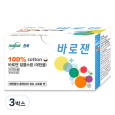 바로잰 한독 코튼 알콜스왑, 100개입, 3박스