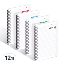 위드나 PP 英文筆記本 80-0078, 隨機出貨, 12個