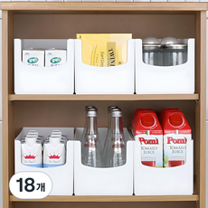 mb.ko 韓國產多用途食品儲藏室整理盒, 白色, 18個