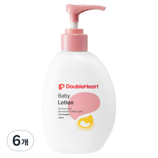 더블하트 베이비 로션 소프트 파우더리, 250ml, 6개