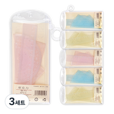 블루마토 자 4종 혼합 3종 x 2p세트 6 YS-6027, 노랑 + 파랑 + 분홍, 3세트