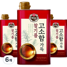 백설 고소함 가득 참기름, 430ml, 6개