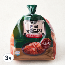 한국농협김치 전라도 썰은배추김치, 900g, 3개