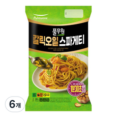 풀무원 갈릭 오일 스파게티 2인분, 6개, 385g