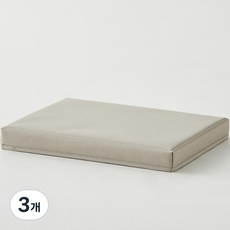 한샘 샘 폴리 수납바스켓 뚜껑, 베이지, 3개