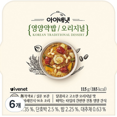 아이배냇 유아용 영양약밥, 오리지널, 6개, 115g