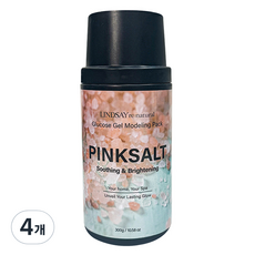 린제이 리네추럴 핑크솔트 모델링팩 통 300g, 4개, 1개입