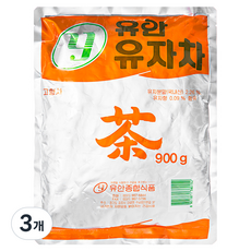 유자차, 900g, 1개입, 3개