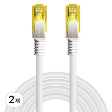 넥스트유 케스오 UTP CAT 6 기가 랜케이블, 50m, 2개, 화이트