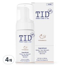 TID Clean Align牙套用潔淨泡沫牙膏, 100ml, 4瓶