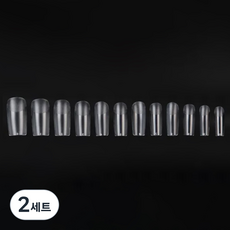 비앙티노 인조 네일 팁 투명 반무광 풀커버 240p 세트 25BRS288, 2세트, No6