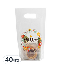 精美塑膠袋, 花朵, 40入