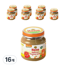 홀레 유기농 이유식 퓨레, 125g, 16개
