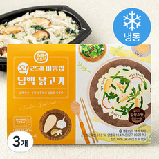쉐프스토리 오 곤드레 비빔밥 담백 닭고기 (냉동), 210g, 3개