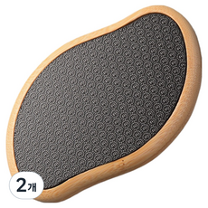 루시마켓 우드 나노글라스 각질제거기 블랙 10.7 x 6.5 x 2 cm, 84g, 2개, 1개입