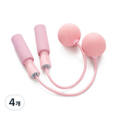 금깨비 실내 무선 줄넘기, 핑크, 4개