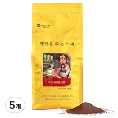 맥널티커피 리치 헤이즐넛향 분쇄 원두커피, 500g, 5개, 핸드드립/커피메이커