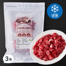호주산 소고기 국찌개용 모듬팩 5개입 (냉동), 500g, 3개