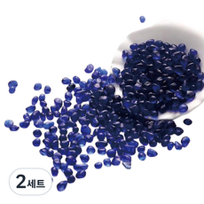 Jumax 玻璃彩色碎石組, 2套, 藍色